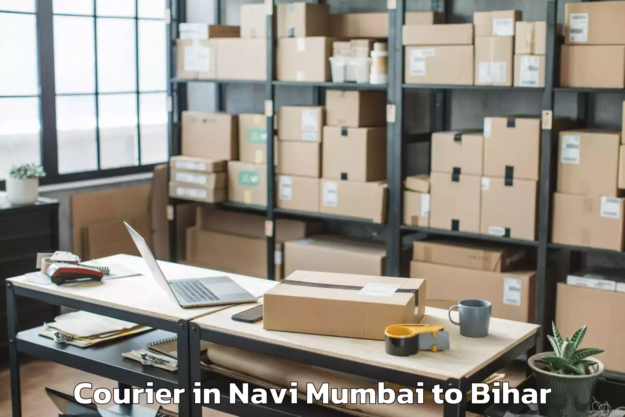 Get Navi Mumbai to Sikta Courier